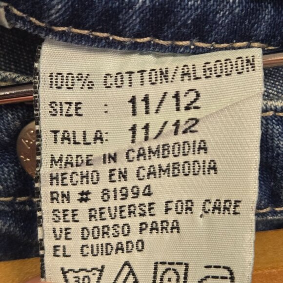 Vintage 90's Y2K Women's M Style Denim Maxi Skirt Snap Side Details Front Zipper - Picture 10 of 12